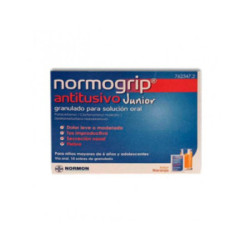 Normogrip antitusivo junior 10 sobres granulado para solucion oral